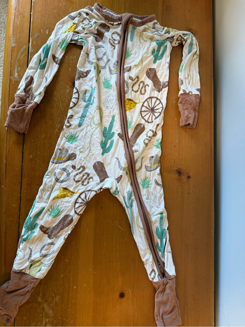 Little Sleepies Western Zip Pajamas -12-18M